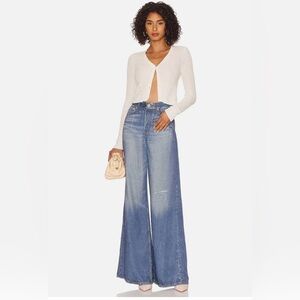 Rag & Bone Liquid Miramar Sofie Wide Leg Jeans Size 26